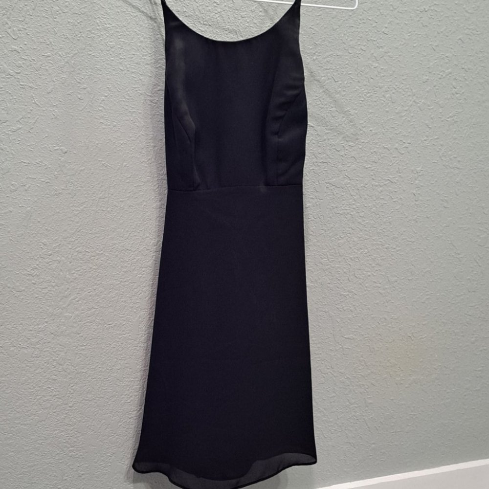 Open Back Black Dress